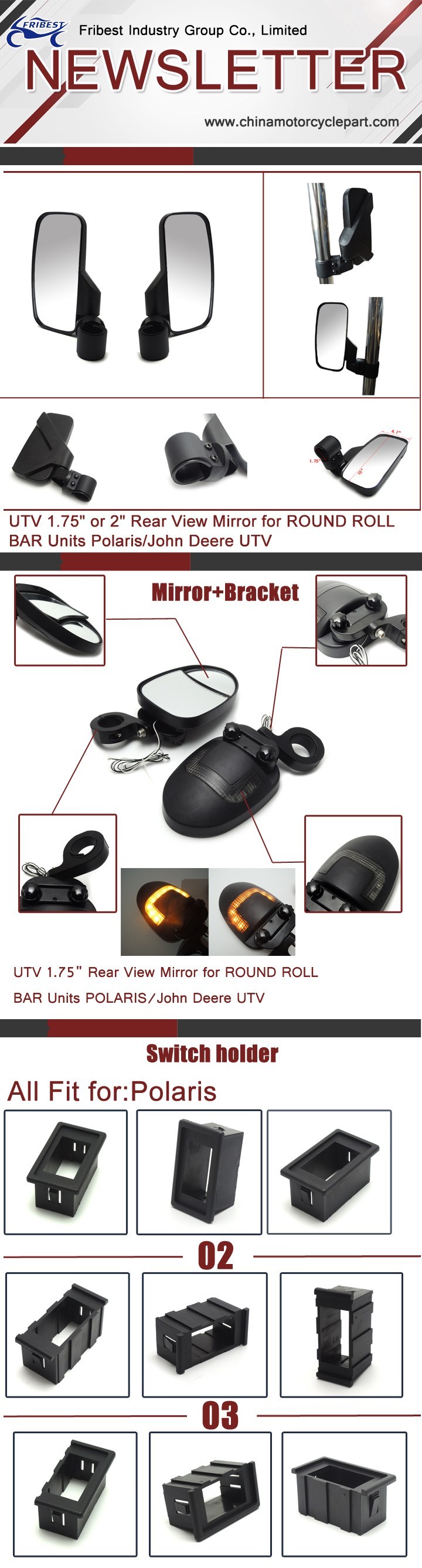 UTV Rear View Mirror