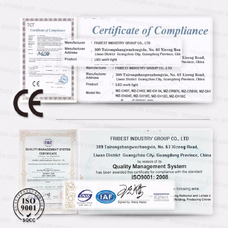 FRIBEST CERTIFICATES